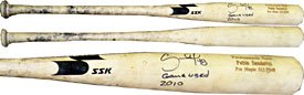 Pablo Sandoval Autographed / Signed 2010 Game Used Uncracked SSK Ash San Francisco Giants Bat