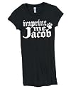 Juniors Black Imprint Me Jacob T-Shirt