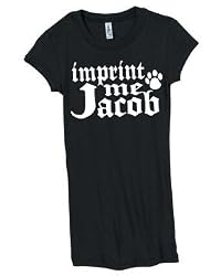 Juniors Black Imprint Me Jacob T-Shirt