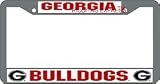 Georgia Bulldogs Chrome License Plate Frame