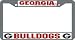Georgia Bulldogs Chrome License Plate Frame
