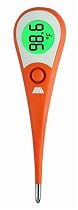 Mabis 15-878-000 8 Second Premium Digital Thermometer, Orange