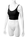 Doublju Womens Sleeveless Strappy Ribbed Crop Top