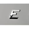 FK-Automotive Chrom Aufkleber 3D Car Logo Gro�buchstabe E chrom ca. 26mm hoch