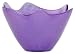 Colorful Recycled Art Glass Small Grape Wave Rim Bowl 8