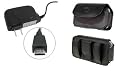 Home Wall AC DC Travel House Battery Charger+Leather Case Holster Cover Side Pouch with Belt Clip For Verizon Nokia 6205 ATT Nokia 6350 Verizon Nokia 7205 Intrigue ATT Nokia Mural 6750 Cricket Samsung Chrono - Auction4tech