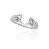 14K White Gold 1/4 ct. Diamond Wrap