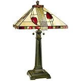 Henderson Tall Cream Glass Dale Tiffany Table Lamp