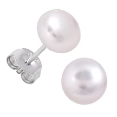 Bella Donna Damen Perlen-Ohrstecker  925/000 Silber 2 S�sswasser-Zuchtperlen 8,0 - 8,5 mm Button 655270