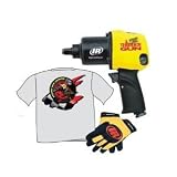 Ingersoll-Rand (IRT232TGSLTG) ThunderGun 1/2 Drive Impact Wrench Kit with Free T-Shirt and IR ThunderGun Mechanics Gloves