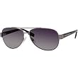 Hugo Boss 0317/S Men's Polarized Aviator Full Rim Designer Sunglasses - Dark Ruthenium Black/Gray Sh