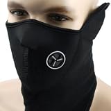 Neoprene Black Thermal Fleece Half Face Mask Facemask Snowboard Snowmobile Snow Ski Sled Face Mask Facemask Balaclava Scarf Extreme Sport X-Sport Skate Skating Skids Skateboarding