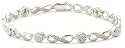 9ct White Gold AMB229054 Ladies 0.25ct Diamond Bracelet
