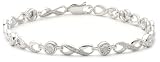 9ct White Gold Amb229054 Ladies 025ct Diamond Bracelet
