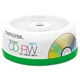 Memorex CD-RW 8x-12x 700MB/80 Min High-Speed Spindle Silver 25/Pack Cost-Effective