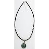 Jasper Silver Wire Wrapped Pendant Necklace - Stone Color & Matrix Will Vary!