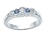 0.45 cts Genuine Sapphire Band - Platinum, 14kt White or Yellow Gold FREE GIFT BAG!