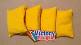 4 Yellow Cornhole Bags (ACA Regulation Size For Corn Hole & Bag Toss Games)