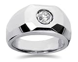 0.25 CTW Men's Diamond Ring in Platinum