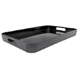 Zak Designs Gallery Large Tray, Black