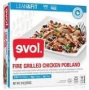 Evol Foods Fire Grilled Chicken Poblano, 9 Ounce -- 8 per case.
