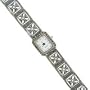 Sterling Silver Marcasite Square Band Watch