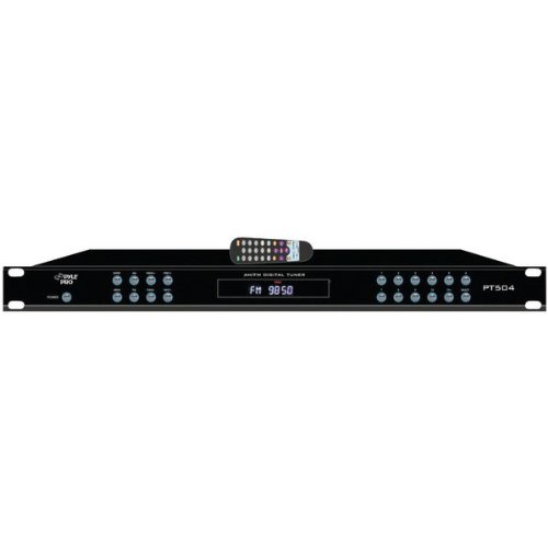 PYLE PT504 Rack Mount AM/FM Digital Tuner with Auto Start Feature