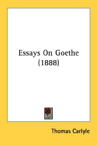 Essays on Goethe (1888)