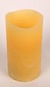 Enjoy Lighting 372611 BeesWax Distressed Sweetened Biscotti Scented Wax LED Pillar Candle, 3-Inch by 4-Inch