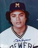 Sixto Lezcano Autographed Milwaukee Brewers 8 x 10 Photograph (Unframed)