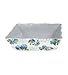 Melamine Wavy Rectangular Serving Bowl Hydrangea 10x 7.5 x 3