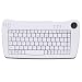 Electronics : Adesso Mini White USB Keyboard with Built-in Trackball  ( ACK-5010UW )