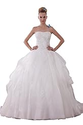 Winter Organza/Satin Corset Empire   Waistline   Ball Gown Wedding Dress 