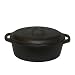 Cajun Cookware Seasoned Cast Iron Oval Casserole Pot 7 QT