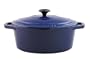 Paderno World Cuisine 10.625 by 8.25 Inch Blue Oval Dutch Oven