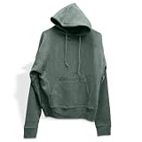 Hemp Hooded Sweatshirt - Iron Grey, Large