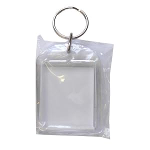 Photo Holder Keyring (40mm X 32mm) 12/Pk