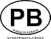 Pensacola Beach Oval Bumper Sticker