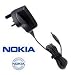 Genuine Original Official Brand New Nokia Mains Charger AC-2X 3 Pin UK Travel Wall Plug AC Power Supply Adapter Adaptor House Mains Charger for Mobile Phone Model 1100, 1101, 1110, 1112, 1600, 2100, 2300, 2310, 2600, 2610, 2650, 2652, 3100, 3108, 3120, 3200, 3210, 3220, 3230, 3300, 3310, 3330, 3410, 3510, 3510i, 3650, 3660, 5100, 5110, 5140, 5140i, 5210, 5510, 6020, 6021, 6030, 6060, 6100, 6110, 6150, 6170, 6210, 6230, 6230i, 6260, 6310, 6310i, 6510, 6600, 6610, 6610i, 6630, 6650, 6670, 6680, 6681, 6800, 6810, 6820, 6822, 7110, 7200, 7210, 7250, 7250i, 7260, 7270, 7280, 7380, 7600, 7610, 7650, 7700, 7710, 8210, 8310, 8800, 8850, 8890, 8910, 8910i, 9210, 9210i, 9300, 9300i, 9500, E60, E70, N-Gage, N-Gage QD Classic Compatible High Quality CE Approved UK 3 Pin Mains Charger (Black)