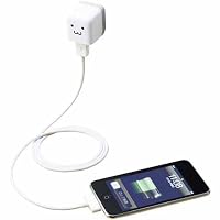 ELECOM iPod/iPhone4/4S/3GS/3G 対応 AC充電器 cube型 USB FACE AVA-ACU01F1