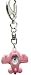 Adorable Pink Airplane Key Chain Clip Pocket Watch Gift Boxed