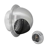 ノグチ 匠力 ステンレス丸型フード付きガラリ ダンパー付き 120℃ 径100mm(1個価格) MGF100FD120℃