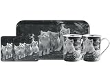 Lifestyle 8504kittu Mug/Coaster/Tray Set Kitten