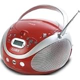 Produkt-Bild: Coby MPCD471-RED Portabler MP3/CD Stereo inkl. Radio/USB Port/Digitales LCD