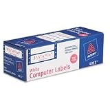 Avery 4060 Dot matrix printer white addressing labels, 3-1/2 x 1-7/16, 1 across, 5000/box