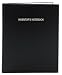 BookFactory® Inventor's Notebook - Professional Grade - 168 Pages, Black Cover, Hardbound, 8 7/8