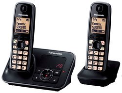 Panasonic KX-TG6622GB schwarz Duo mit AB Kat:Analoge Telefone/Schnurlose Telefone