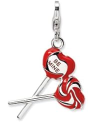 Amore Enamel Red Heart Be Mine Lollipop Theme Charm