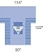^Proxima Arthroscopy T-Drape W/ Pouch - Arthroscopy T-Drape Min.Order is 1 CS ( 6 Each / Case; )