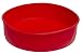 SiliconeZone 9-Inch Round Cake Pan, Red